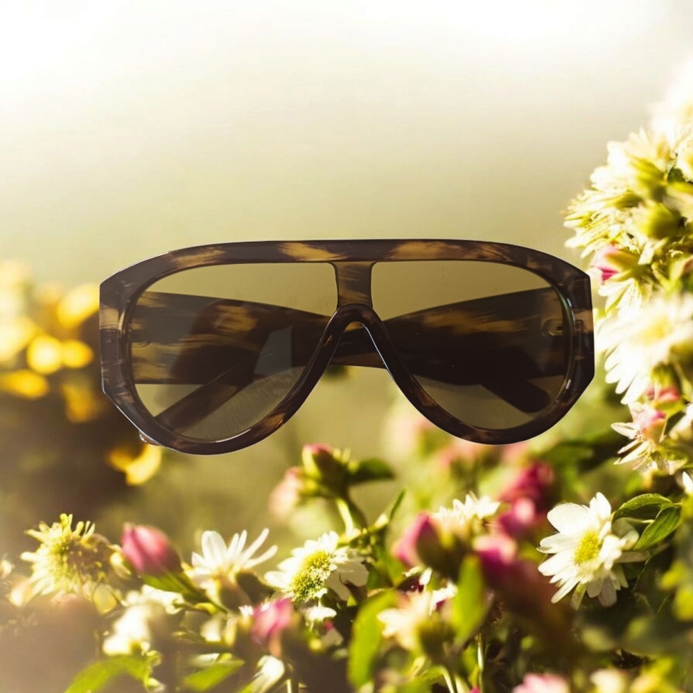 Green Leopard Sunglasses
